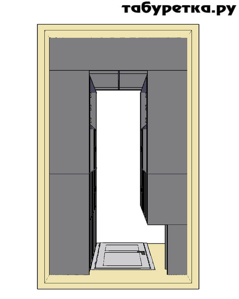 Гардеробные комнаты маленьких размеров – проектирование, варианты планировки, технические нюансы